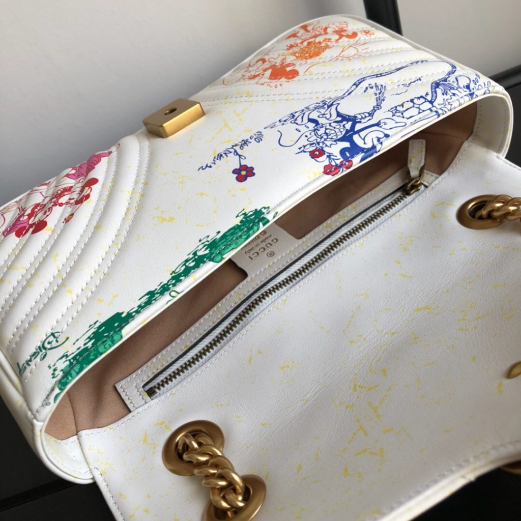 disney x gucci gg marmont small shoulder bag