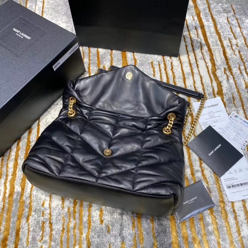 ysl tweed puffer